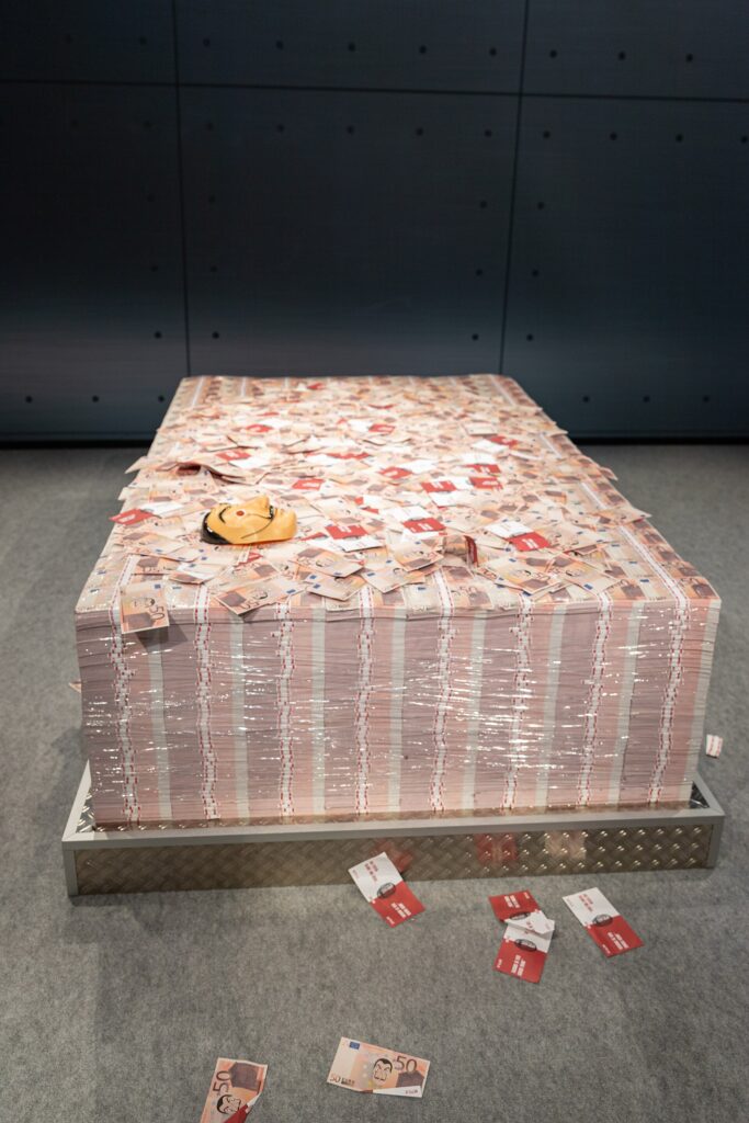 euro banknotes stack