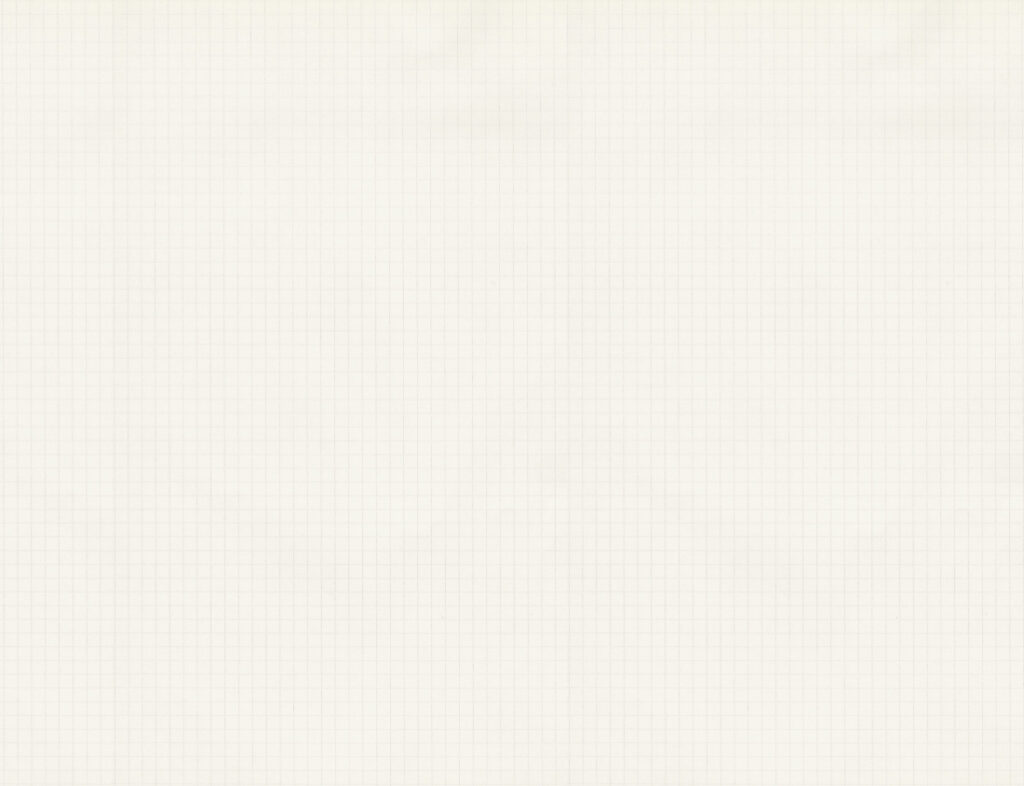Quaderno a quadretti aperto con una spezzata tracciata a matita su due pagine